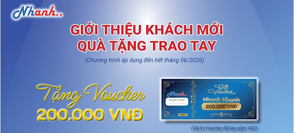 [CHƯƠNG TRÌNH TRI ÂN] GIỚI THIỆU KHÁCH MỚI – QUÀ TẶNG TRAO TAY NHẬN NGAY VOUCHER 200.000 VNĐ!